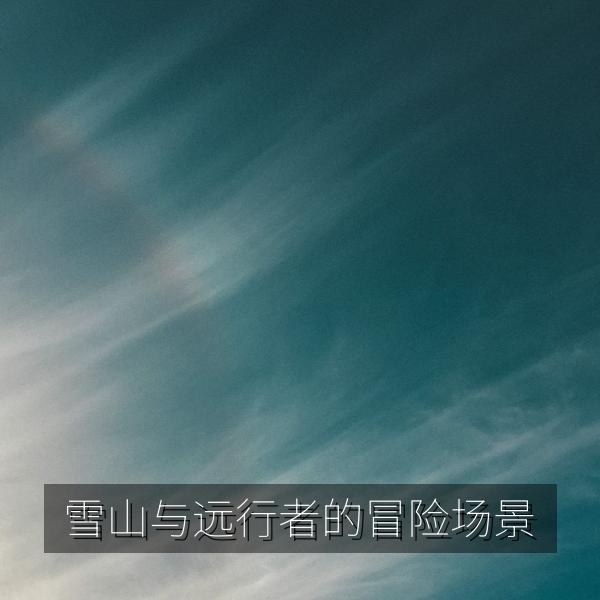 雪山与远行者的冒险场景